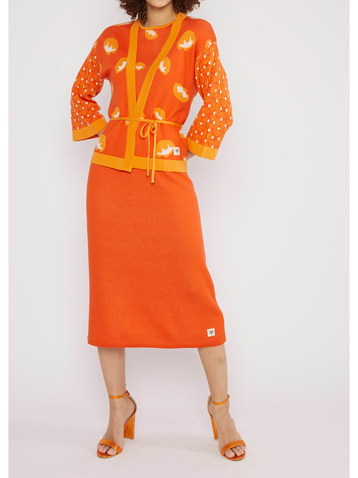 Blutsgeschwister Orange 4816985 Cardigan "Mingle Mangleartistic" in Orange - 1