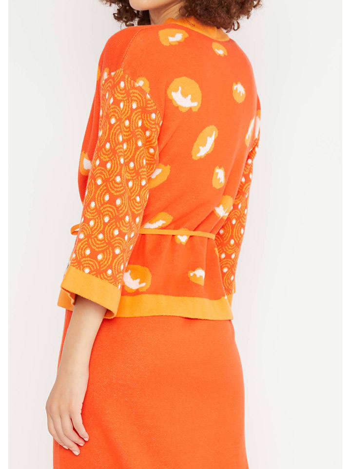 Blutsgeschwister Orange 4816985 Cardigan "Mingle Mangleartistic" in Orange - 2