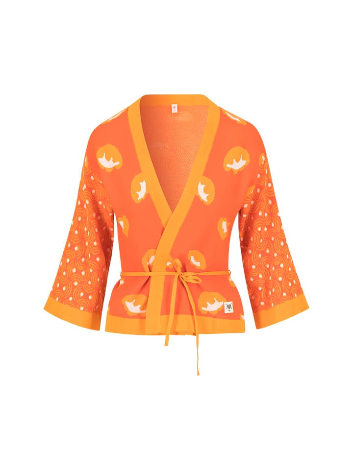 Blutsgeschwister Orange 4816985 Cardigan "Mingle Mangleartistic" in Orange - 3