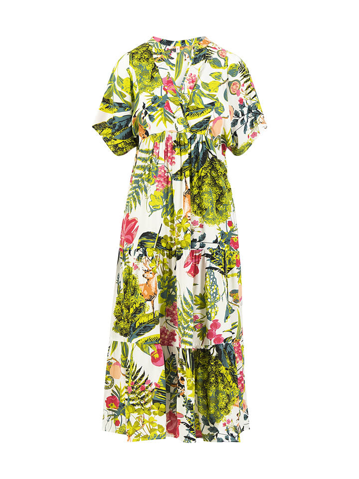 Šaty Blutsgeschwister Grün/ Weiß 3963898 Kleid "Saint Tropengreek" in Grün/ Weiß - 3