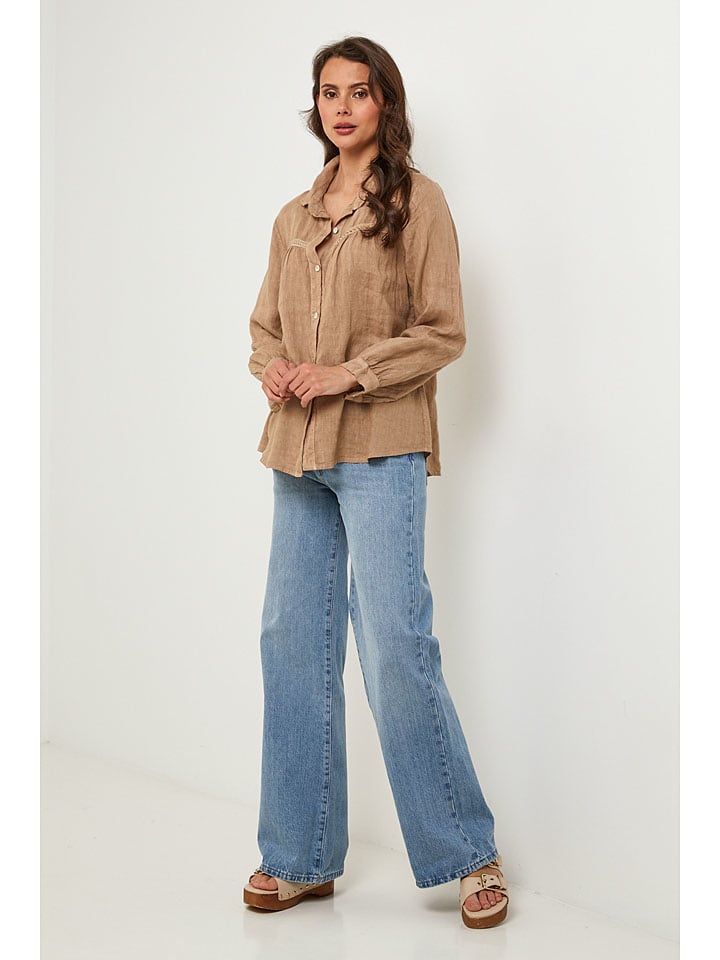 Košile Lin Passion Beige 2852830 Leinen-Hemd in Beige - 5
