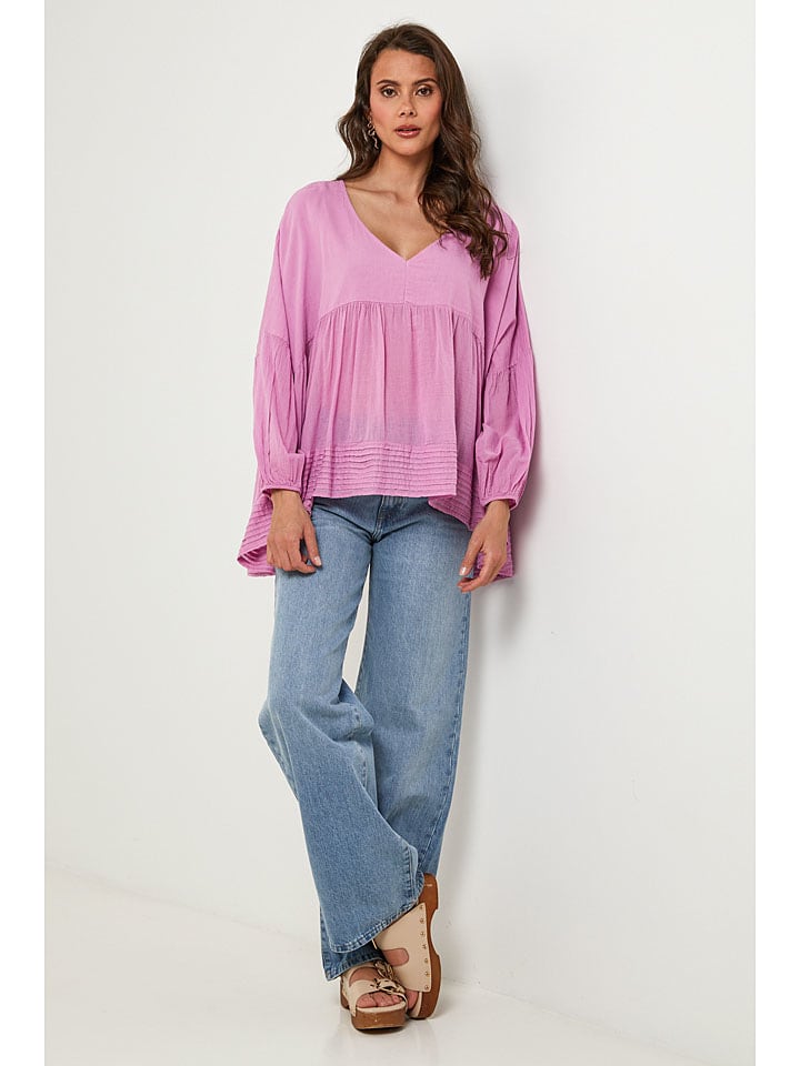 Lin Passion Rosa 948399 Bluse in Rosa - 5