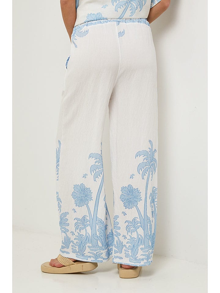 Lin Passion Creme/ Hellblau 5876138 Hose in Creme/ Hellblau - 3