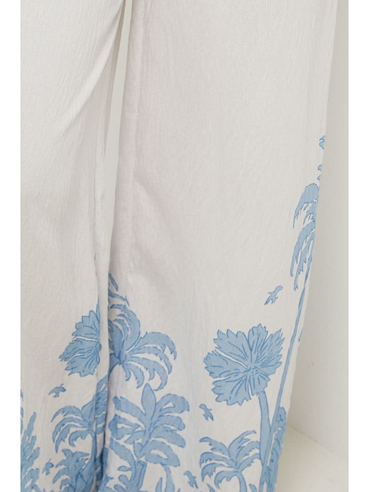 Lin Passion Creme/ Hellblau 5876138 Hose in Creme/ Hellblau - 4