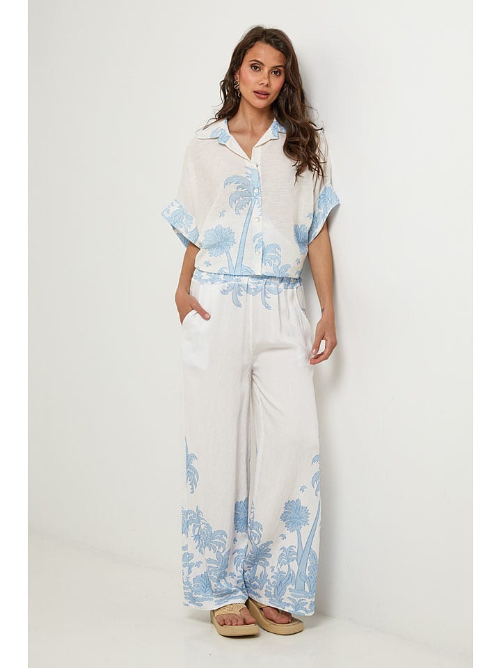 Lin Passion Creme/ Hellblau 5876138 Hose in Creme/ Hellblau - 5