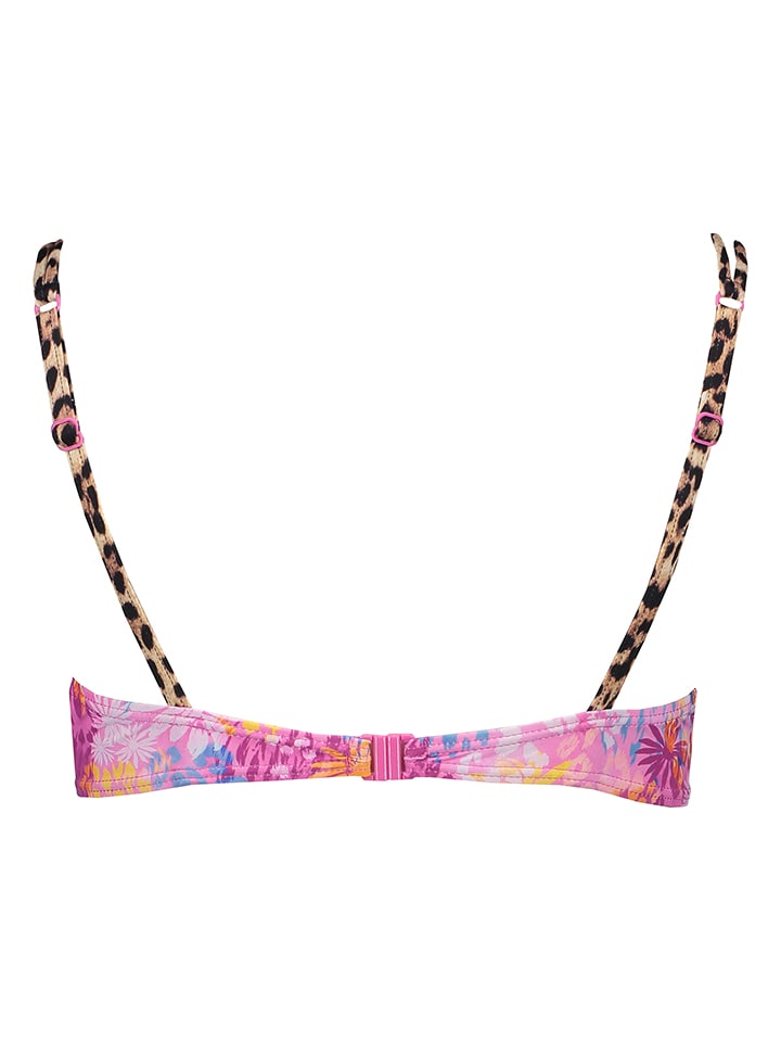 Plavky vrchní díl Buffalo Pink/ Blau 2568921 Bikini-Oberteil "Haruna" in Pink/ Blau - 2