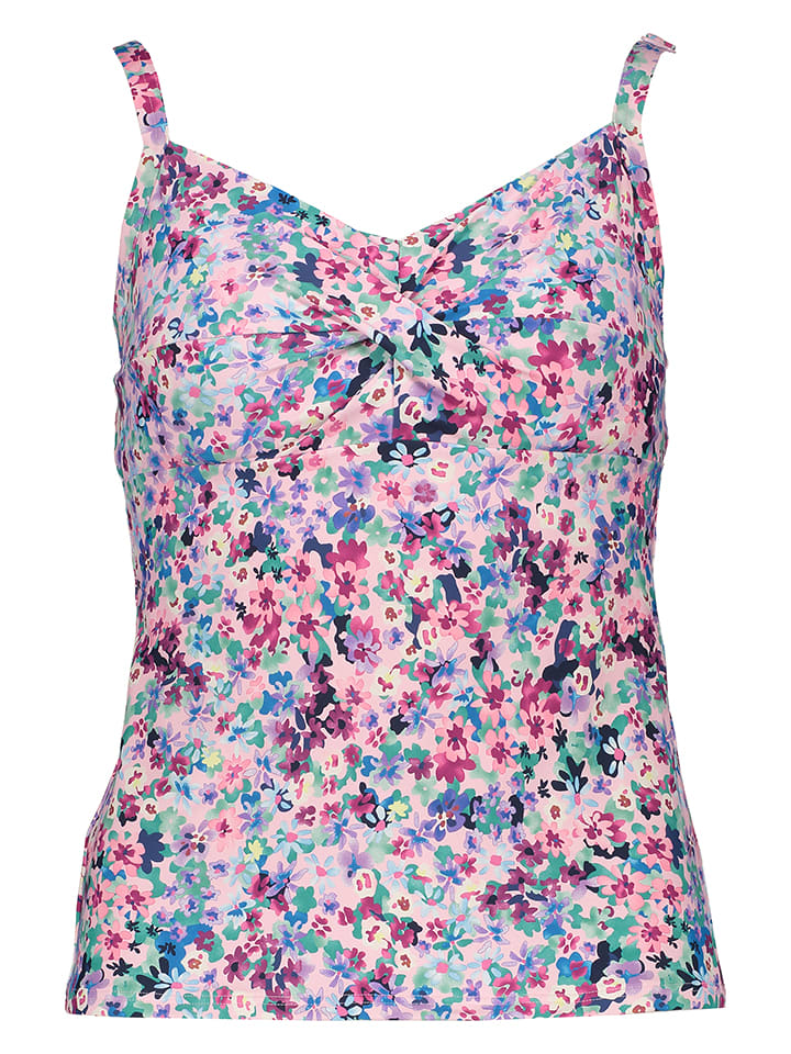 Plavky s.Oliver Rosa/ Blau 1599237 Tankini-Oberteil "Scatter" in Rosa/ Blau - 1