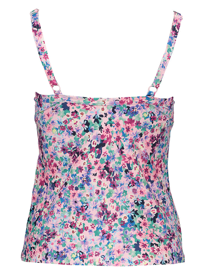 Plavky s.Oliver Rosa/ Blau 1599237 Tankini-Oberteil "Scatter" in Rosa/ Blau - 2