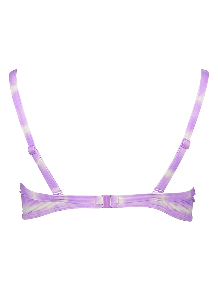 Plavky vrchní díl s.Oliver Flieder/ Weiß 222325 Bikini-Oberteil "Enja" in Flieder/ Weiß - 2