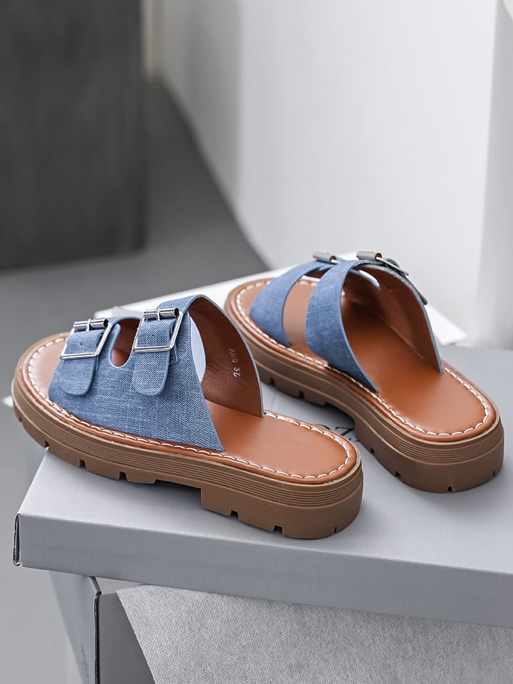 Sixth Sens Blau 3902507 Pantoletten in Blau - 2