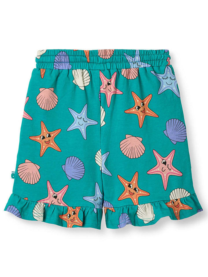 Kraťasy Småfolk Türkis/ Bunt 8900893 Shorts "Seesterne" in Türkis/ Bunt - 2