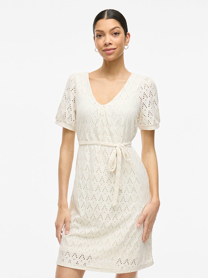 Šaty Vila Creme 5876491 Kleid "Amalina" in Creme - 3