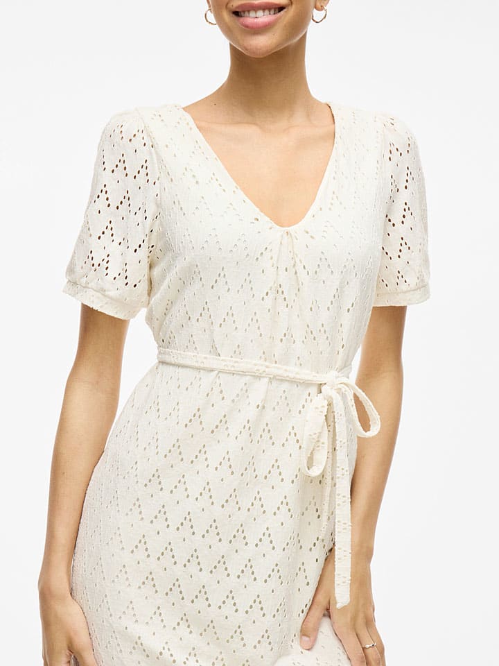 Šaty Vila Creme 5876491 Kleid "Amalina" in Creme - 4