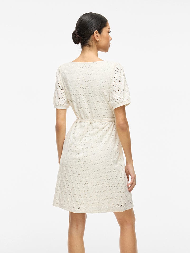 Šaty Vila Creme 5876491 Kleid "Amalina" in Creme - 5