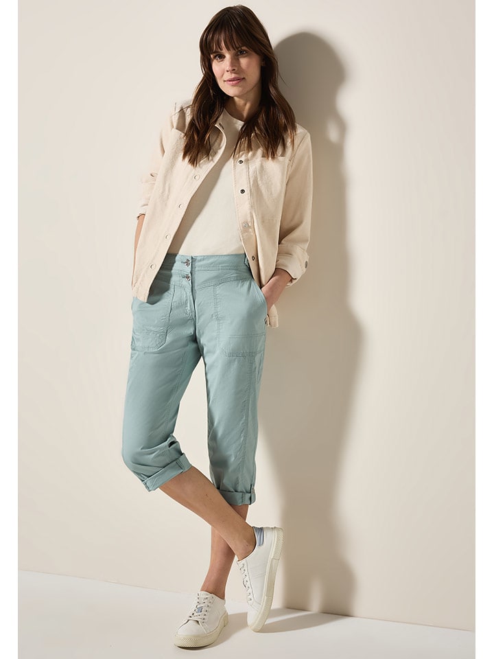 Kraťasy Cecil Hellblau 722049 Caprihose in Hellblau - 3