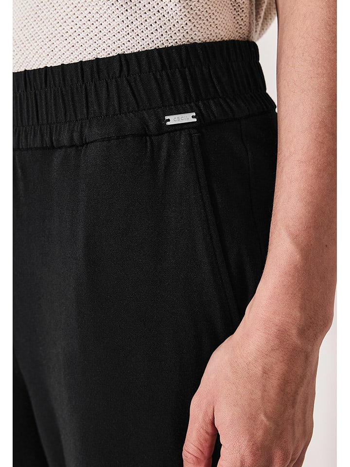 Kraťasy Cecil Schwarz 255678 Hose in Schwarz - 4