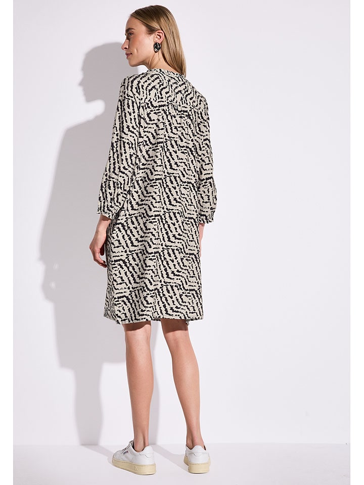 Šaty Street One Creme/ Schwarz 561355 Kleid in Creme/ Schwarz - 2
