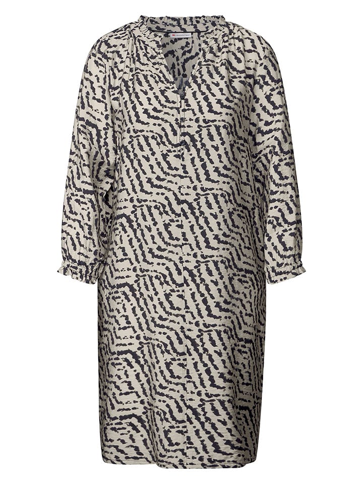 Šaty Street One Creme/ Schwarz 561355 Kleid in Creme/ Schwarz - 4