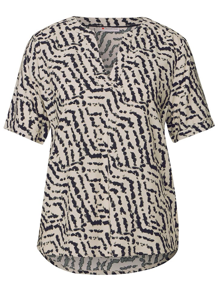Street One Beige/ Schwarz 273005 Bluse in Beige/ Schwarz - 6