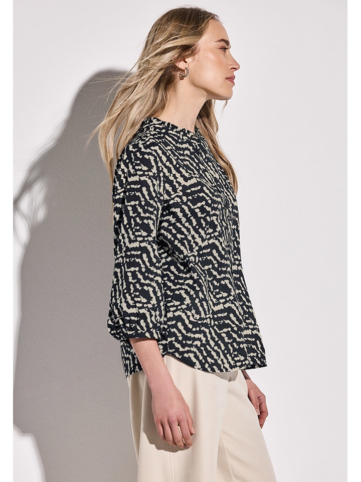 Street One Schwarz/ Beige 317214 Bluse in Schwarz/ Beige - 3