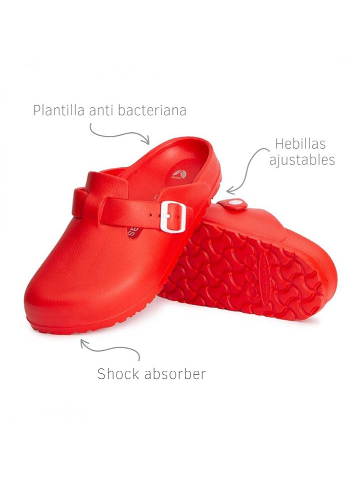 Avispas Rot 7975166 Clogs "Desalia" in Rot - 4