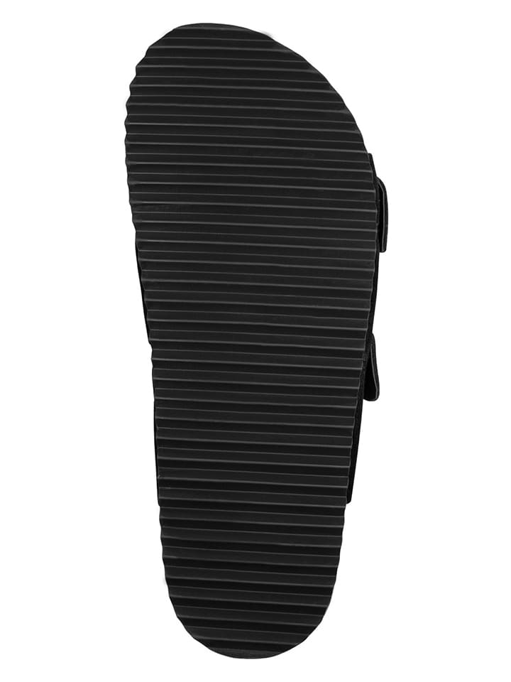 s.Oliver Schwarz 9514713 Leder-Pantoletten in Schwarz - 6