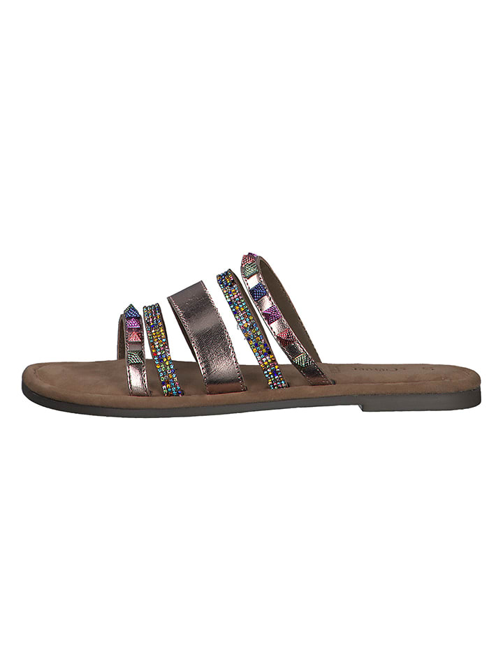 s.Oliver Bunt 4924866 Leder-Pantoletten in Bunt - 1