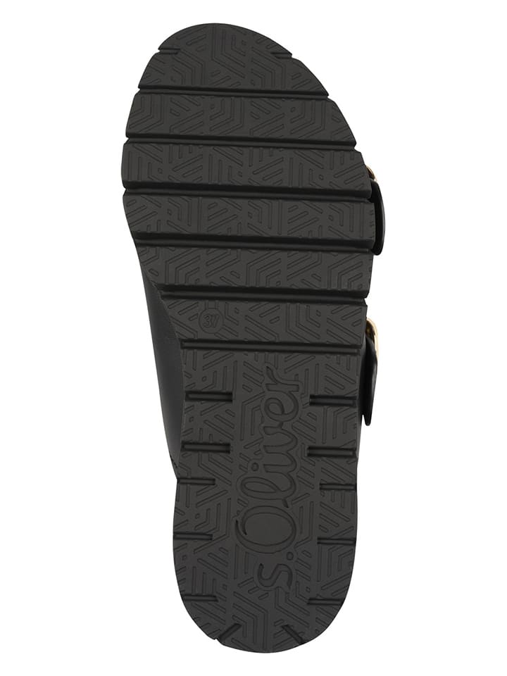 s.Oliver Schwarz 5806841 Pantoletten in Schwarz - 6