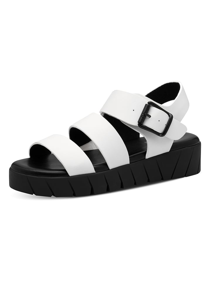 Sandály s.Oliver Weiß/ Schwarz 9982930 Sandalen in Weiß/ Schwarz - 2