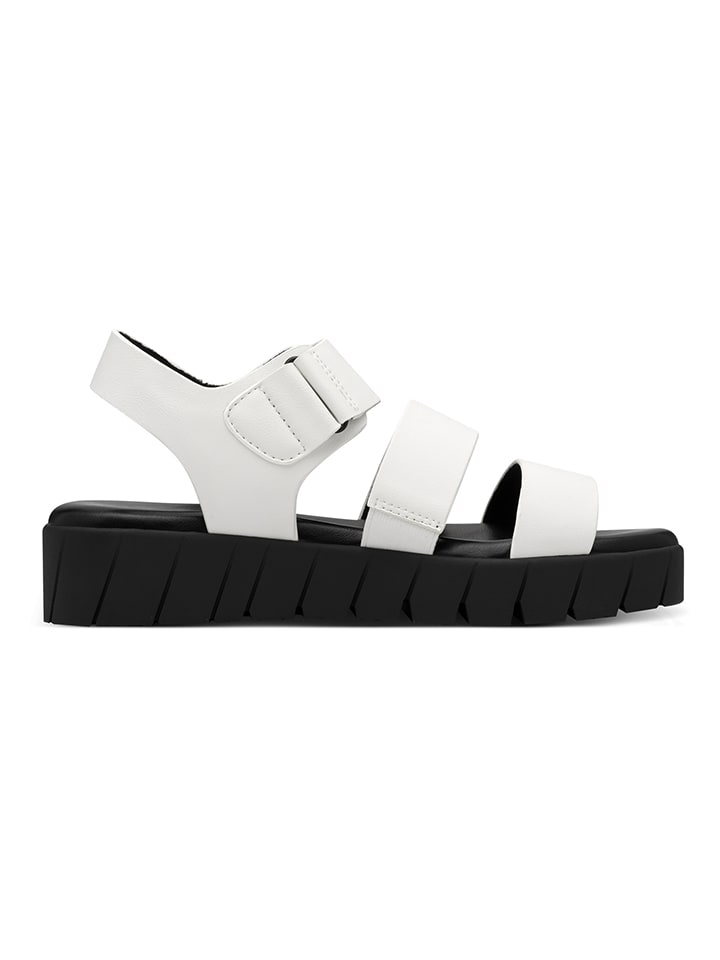 Sandály s.Oliver Weiß/ Schwarz 9982930 Sandalen in Weiß/ Schwarz - 3
