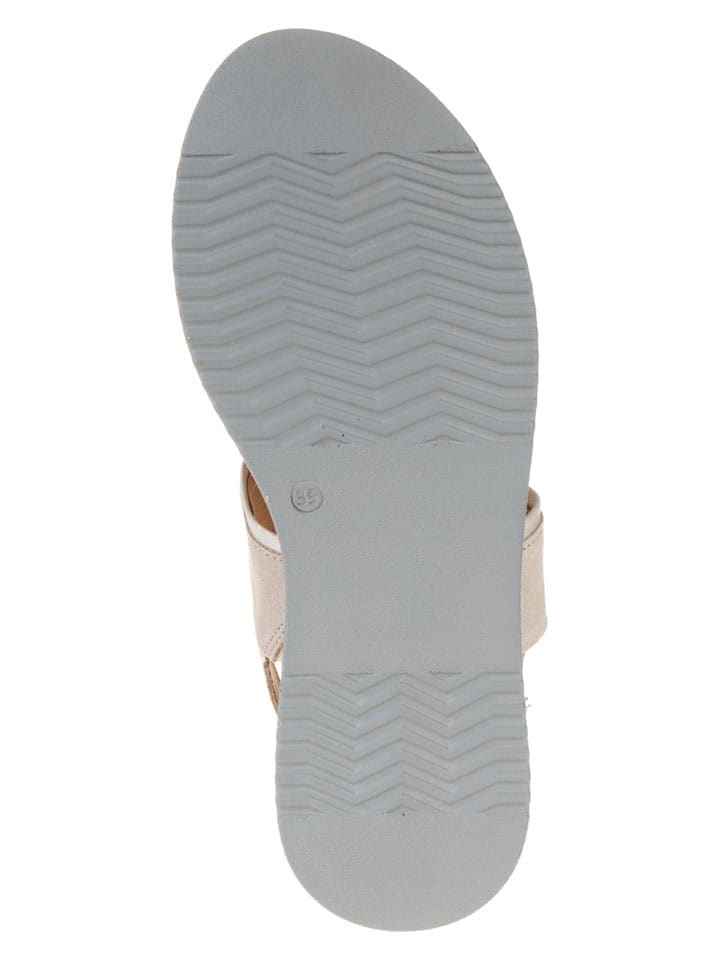 Sandály s.Oliver Beige 658828 Leder-Sandaletten in Beige - 5