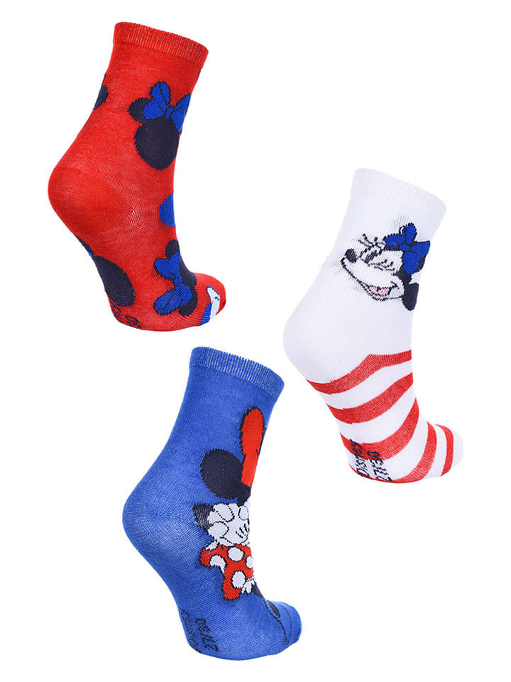 Disney Minnie Mouse Bunt 3729008 3er-Set: Socken "Minnie" in Bunt - 2