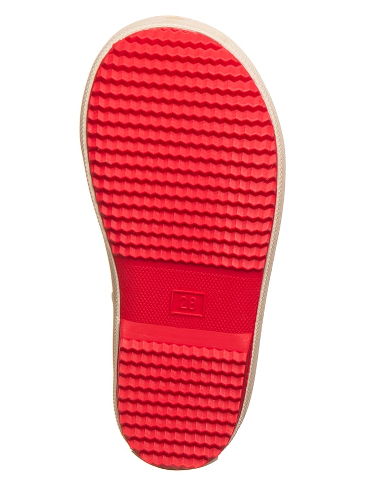 POM POM Rot/ Beige 4064233 Gummistiefel "Solid" in Rot/ Beige - 5