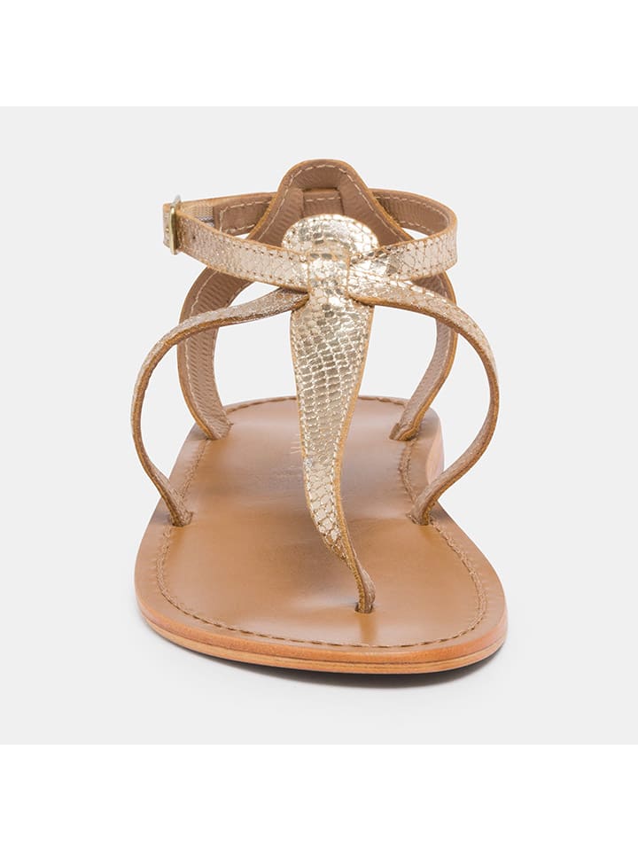 Sandály CALANK Gold 9445390 Leder-Sandalen in Gold - 2