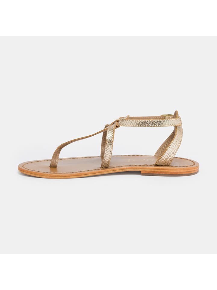 Sandály CALANK Gold 9445390 Leder-Sandalen in Gold - 3