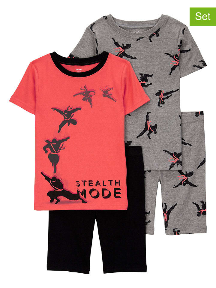 Dětské pyžamo carter's Pink/ Grau 1515277 2er-Set: Pyjamas in Pink/ Grau - 1
