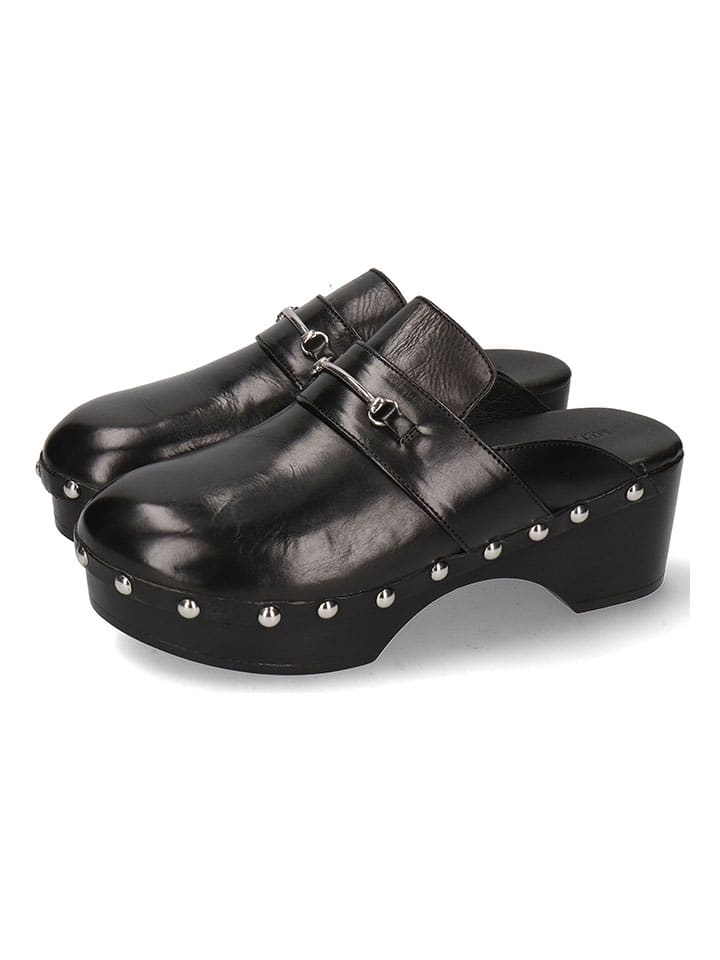 MELVIN & HAMILTON Schwarz 820574 Leder-Clogs "Flora" in Schwarz - 1