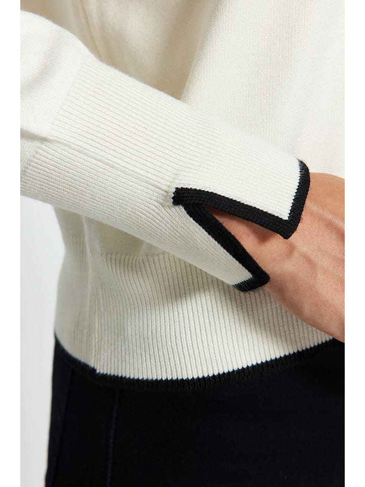 trendyol Creme/ Schwarz 7336722 Cardigan in Creme/ Schwarz - 5