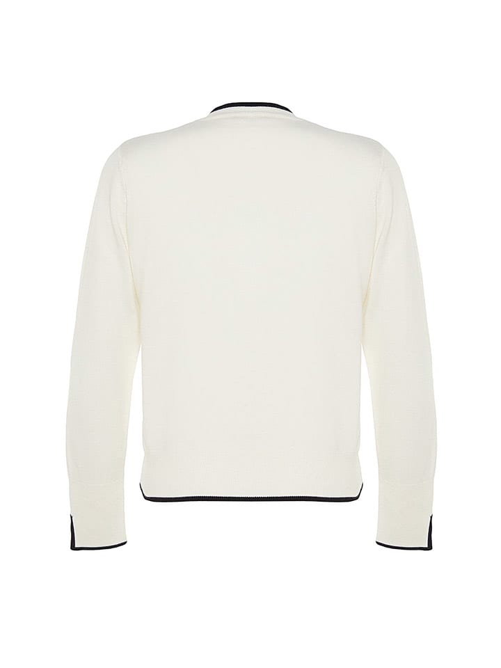 trendyol Creme/ Schwarz 7336722 Cardigan in Creme/ Schwarz - 8