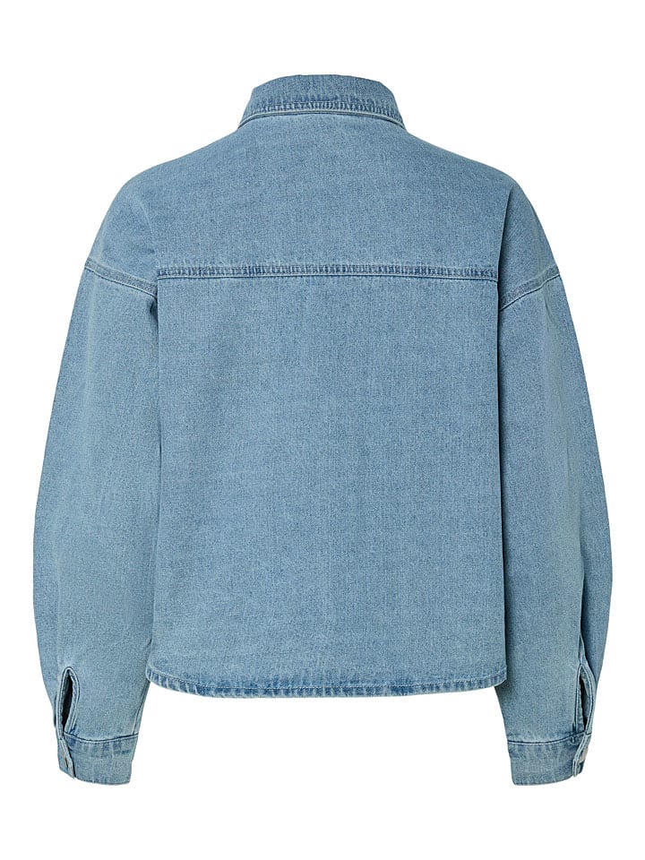 Košile Pieces Hellblau 154182 Jeanshemd "Tamra" in Hellblau - 2