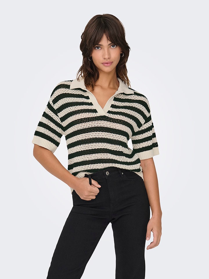 JDY Beige/ Schwarz 3601309 Pullover in Beige/ Schwarz - 1