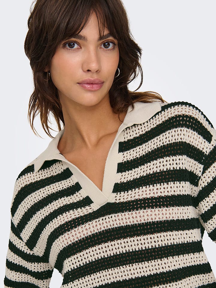 JDY Beige/ Schwarz 3601309 Pullover in Beige/ Schwarz - 4