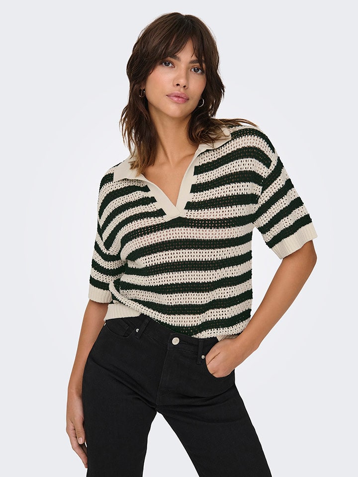 JDY Beige/ Schwarz 3601309 Pullover in Beige/ Schwarz - 5