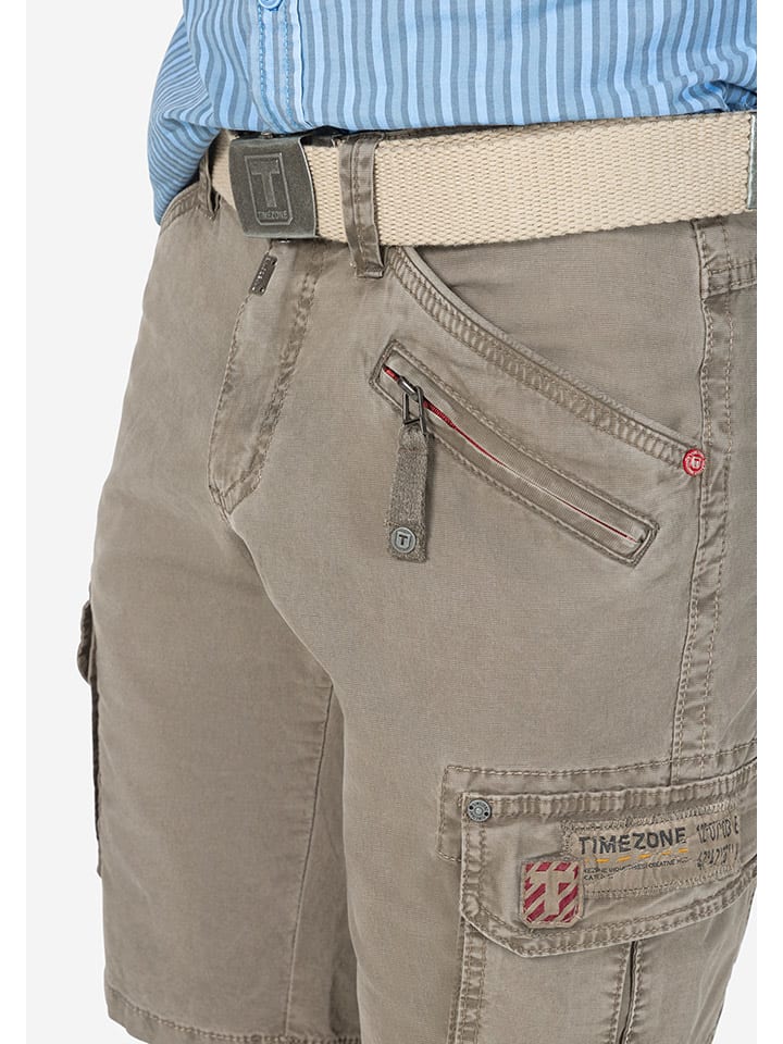 Kraťasy Timezone Taupe 6872890 Jeansshorts "Ryker" - Regular fit - in Taupe - 3