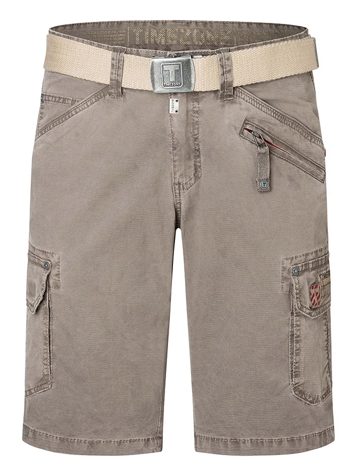 Kraťasy Timezone Taupe 6872890 Jeansshorts "Ryker" - Regular fit - in Taupe - 5