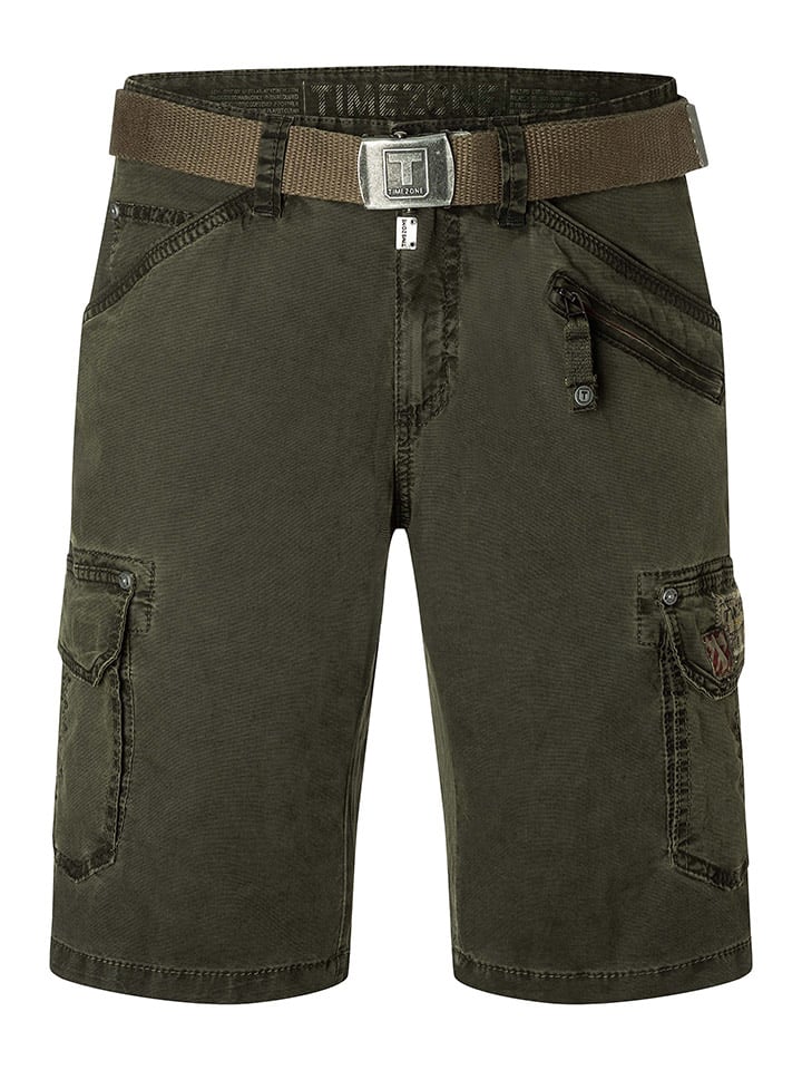 Kraťasy Timezone Khaki 2706215 Jeansshorts "Ryker" - Regular fit - in Khaki - 5