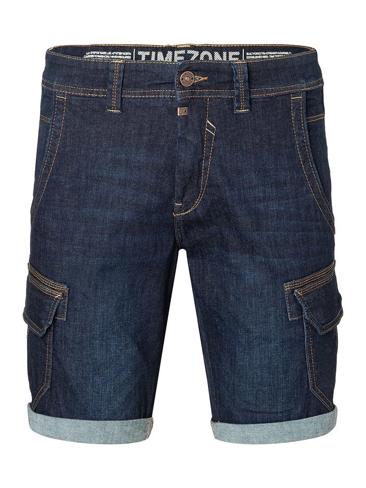 Kraťasy Timezone Dunkelblau 1795764 Jeansshorts "Stanley" - Slim fit - in Dunkelblau - 5