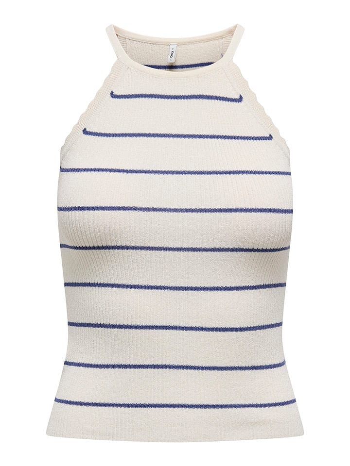 ONLY Weiß/ Blau 5597748 Top "Gemma" in Weiß/ Blau - 3