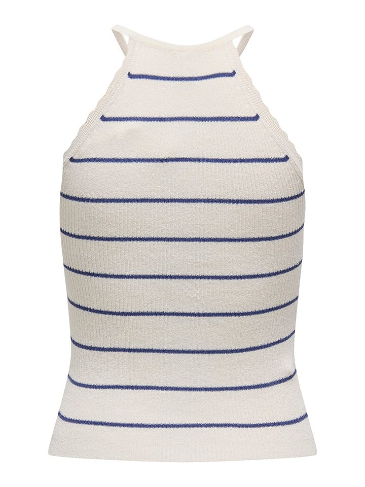 ONLY Weiß/ Blau 5597748 Top "Gemma" in Weiß/ Blau - 4
