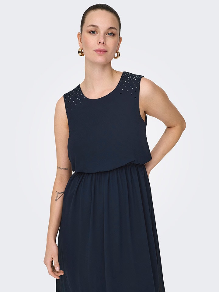 Šaty ONLY Dunkelblau 6111422 Kleid "Stinna" in Dunkelblau - 4